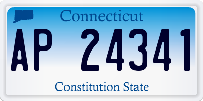 CT license plate AP24341