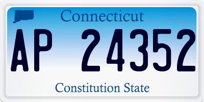 CT license plate AP24352