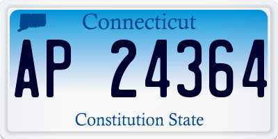 CT license plate AP24364