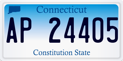 CT license plate AP24405