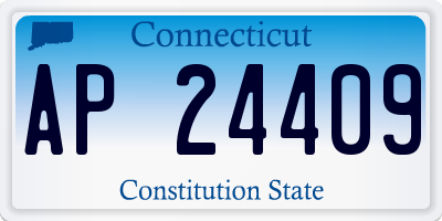 CT license plate AP24409