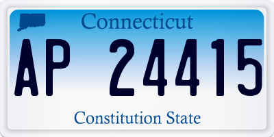 CT license plate AP24415