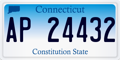 CT license plate AP24432