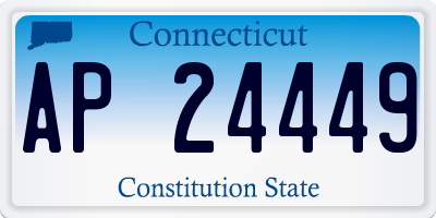 CT license plate AP24449