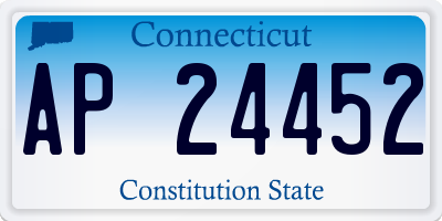 CT license plate AP24452