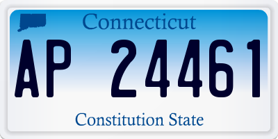 CT license plate AP24461