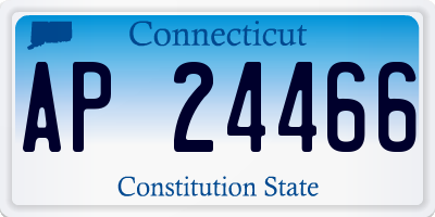 CT license plate AP24466