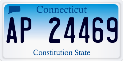 CT license plate AP24469