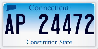CT license plate AP24472