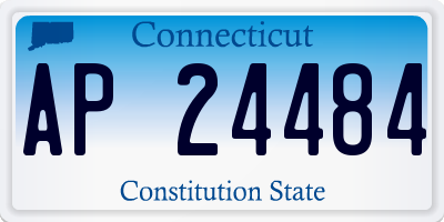 CT license plate AP24484