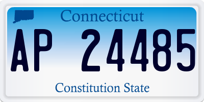 CT license plate AP24485