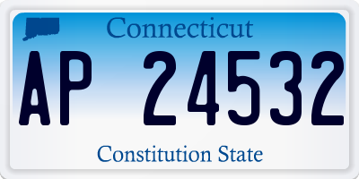 CT license plate AP24532