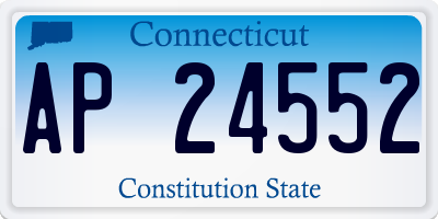 CT license plate AP24552