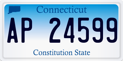 CT license plate AP24599