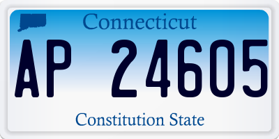 CT license plate AP24605