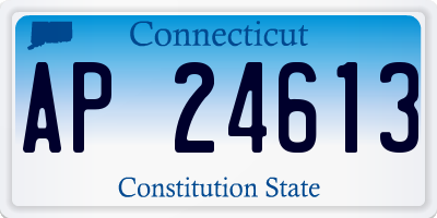 CT license plate AP24613