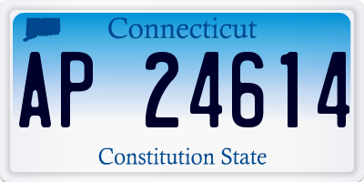 CT license plate AP24614