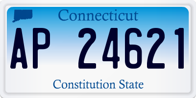 CT license plate AP24621