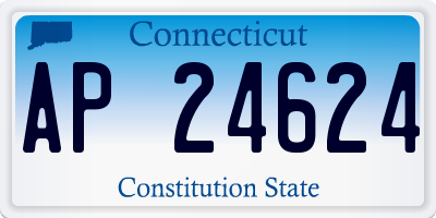 CT license plate AP24624