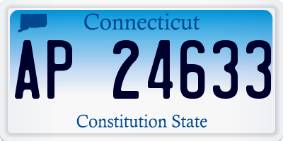 CT license plate AP24633