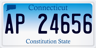 CT license plate AP24656