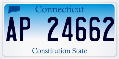 CT license plate AP24662