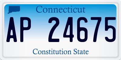 CT license plate AP24675
