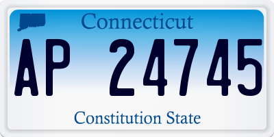 CT license plate AP24745