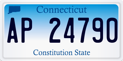 CT license plate AP24790