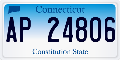 CT license plate AP24806