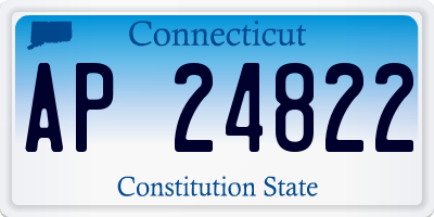 CT license plate AP24822