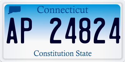 CT license plate AP24824