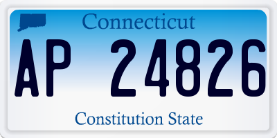 CT license plate AP24826