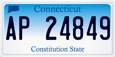 CT license plate AP24849