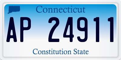CT license plate AP24911