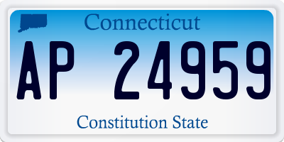 CT license plate AP24959