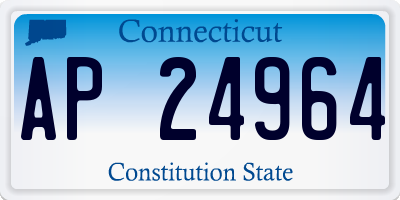 CT license plate AP24964