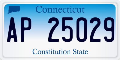 CT license plate AP25029