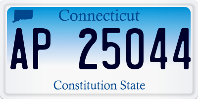 CT license plate AP25044