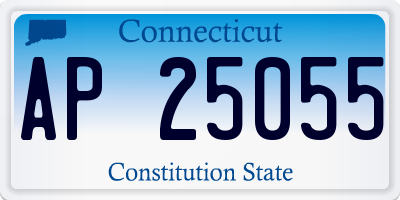 CT license plate AP25055