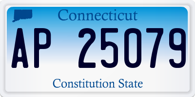 CT license plate AP25079
