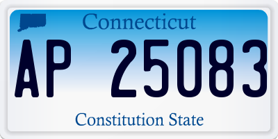 CT license plate AP25083
