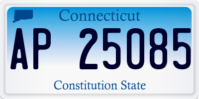 CT license plate AP25085