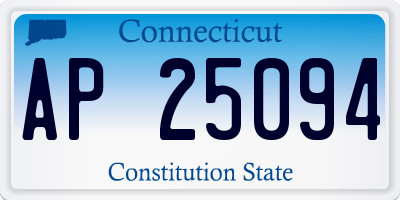 CT license plate AP25094