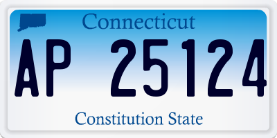 CT license plate AP25124
