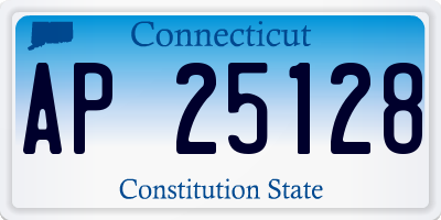 CT license plate AP25128