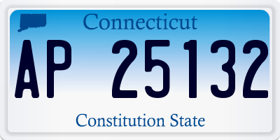 CT license plate AP25132