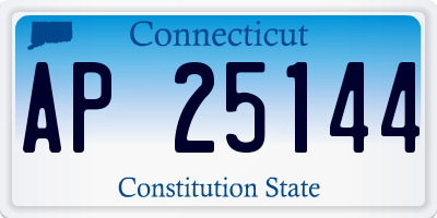 CT license plate AP25144