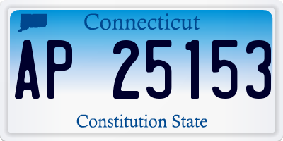 CT license plate AP25153