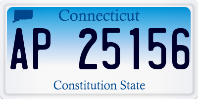 CT license plate AP25156